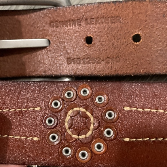 Lauren‎ Ralph Lauren Brown Leather Floral & Stud Vintage Belt size L main image 7